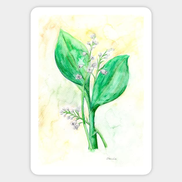 lily of the valley Sticker by Kunst und Kreatives